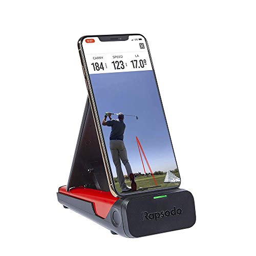 Rapsodo Golf Launch Monitor for iPhone & iPad, Black/Red