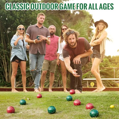 Aivalas Bocce Ball Set with 8 Resin Balls