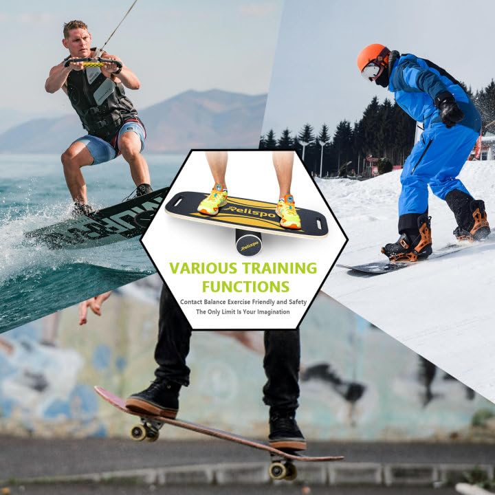 Wooden Balance Board - 2 in 1 Adjustable