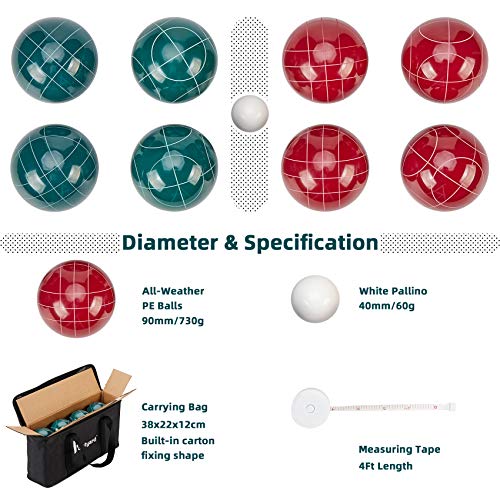 Classic Bocce Ball Set for Outdoor Family Games
