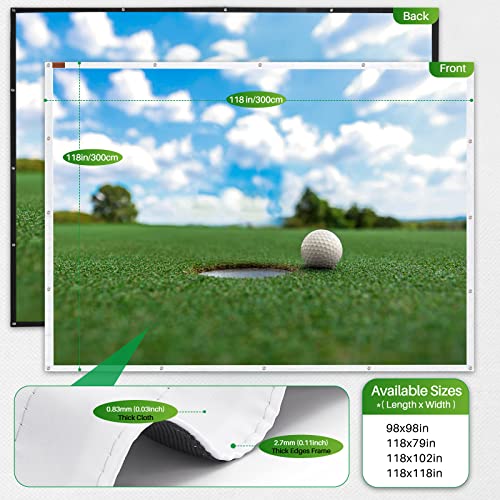 VIP Golf Simulator Impact Screen Display 118x157