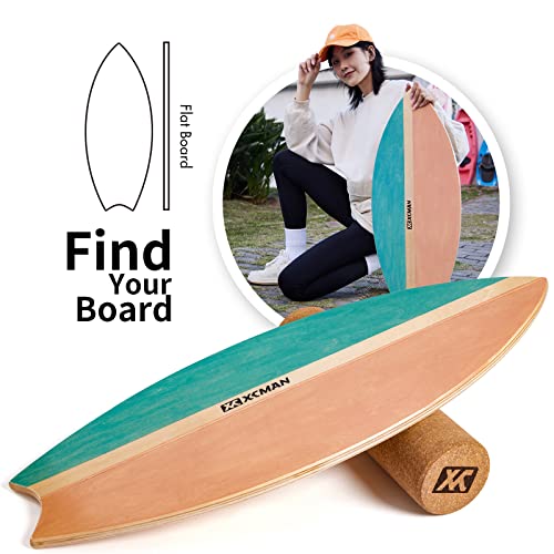 XCMAN Surf Balance Board Trainer for Adults - Non-Slip