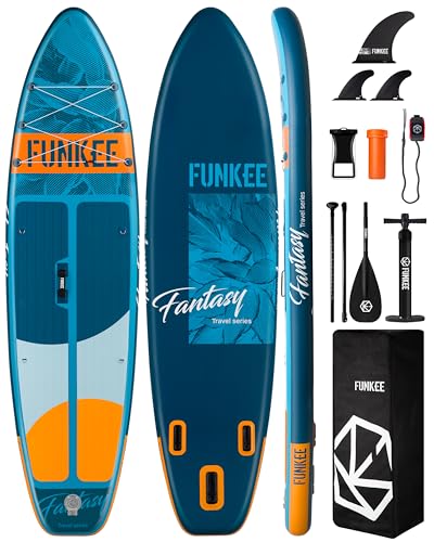 FUNKEE 11’×34"×6" Wide Inflatable Stand Up Paddle Board
