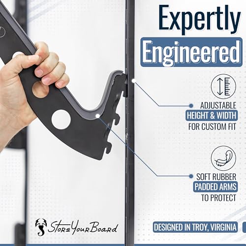 Adjustable Surfboard Storage Rack, 4 Board Wall Mount