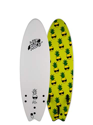 Ben Gravy Performer Surfboard, White, 6'6, Wave Bandit