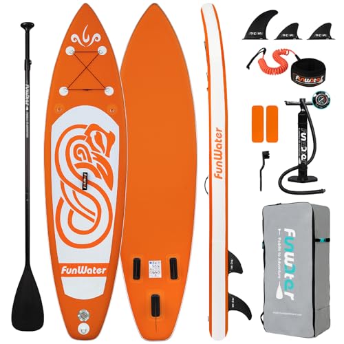 FunWater Inflatable SUP Board with Accessories & Kayak Seat