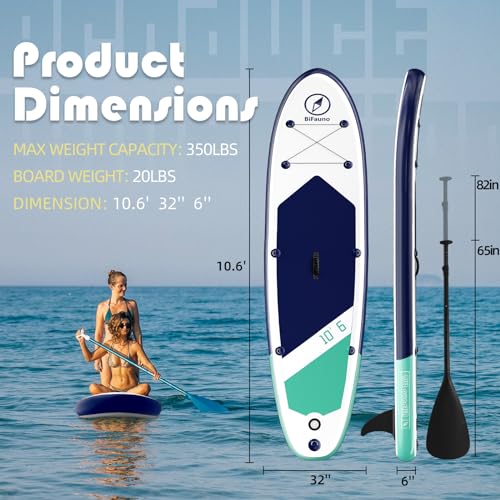 Bifanuo Inflatable Stand Up Paddle Board with Accessories