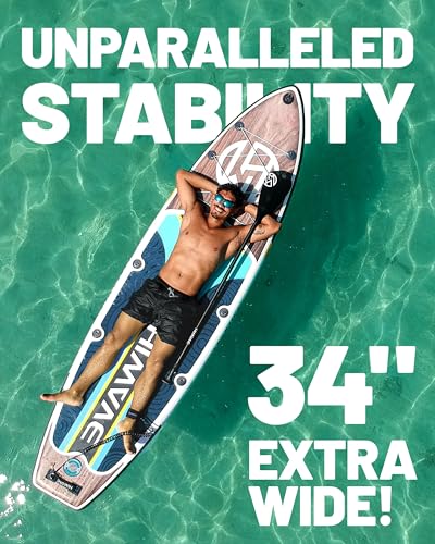 11' Inflatable Paddle Board, 350lbs Capicity, Pet-Friendly