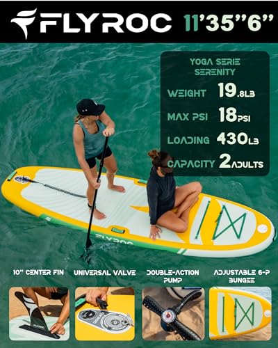 FLYROC 11’*35 Extra Wide Inflatable Paddle Board VIP