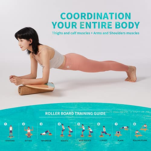 XCMAN Surf Balance Board Trainer for Adults - Non-Slip