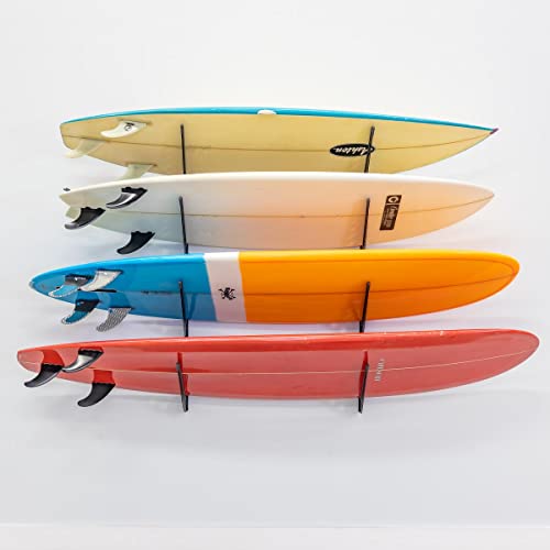 Adjustable Surfboard Storage Rack, 4 Board Wall Mount
