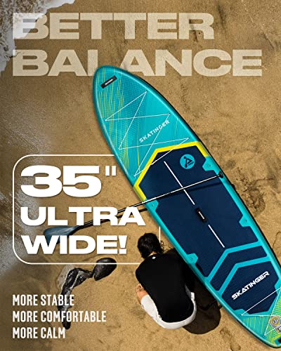 Skatinger 11'6×35" Wide Inflatable SUP Board Set