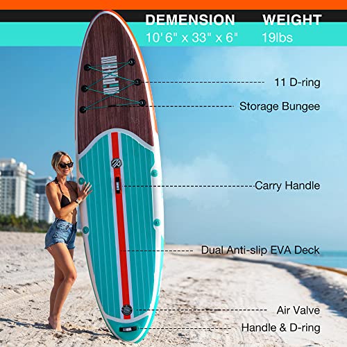 Niphean Inflatable Stand Up Paddle Board with Accessories