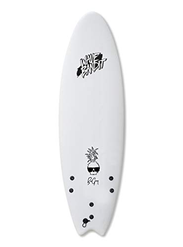 Ben Gravy Performer Surfboard, White, 6'6, Wave Bandit