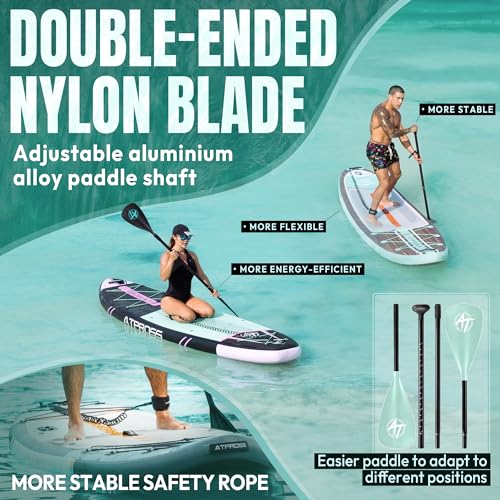 ATPROSS 11'6"x35" Inflatable SUP Board + Kayak Seat