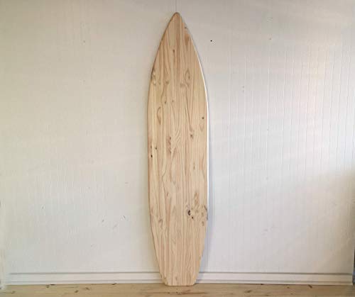 6ft Unfinished Wood Surfboard Wall Art - Unique Gift