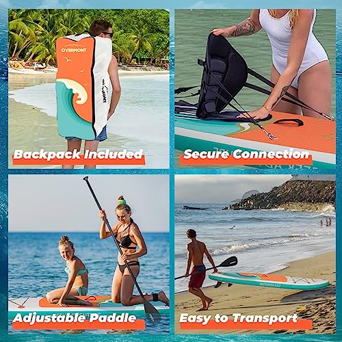 Overmont VIP Inflatable Stand Up Paddleboard Bundle