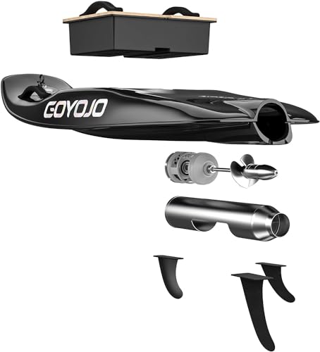 Adult Electric Surfboard: Rechargeable, 55KM/H Speed, Black-Fiber