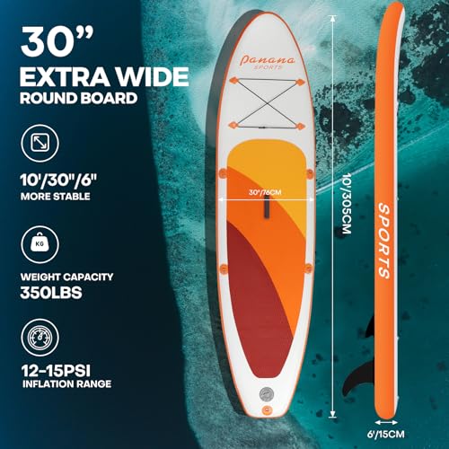 Panana 10' Inflatable SUP Board with Premium Accessories