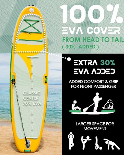 FLYROC 11’*35 Extra Wide Inflatable Paddle Board VIP