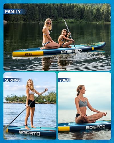 10'8" BOIERTO Inflatable Paddle Board Set for Adults