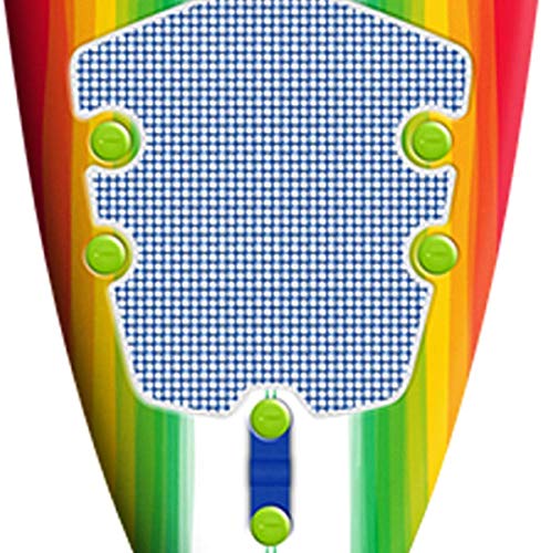 Wavestorm 8ft Foam Wax Free Surfboard, Multicolor