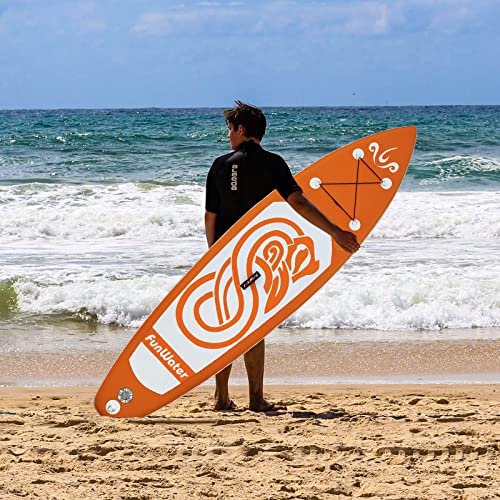 FunWater Inflatable SUP Board with Accessories & Kayak Seat