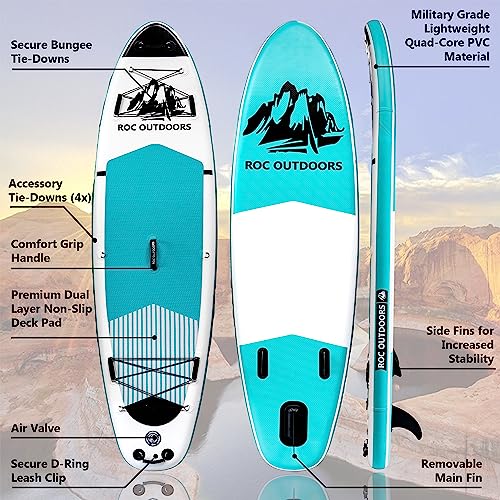 Roc Inflatable Stand Up Paddle Board Set