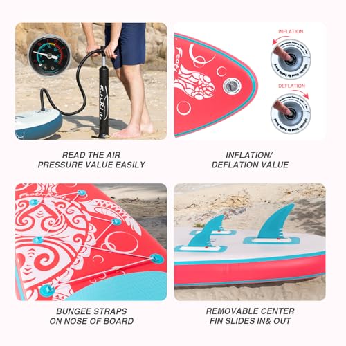 FEATH-R-LITE Inflatable Stand Up Paddleboard with Accessories