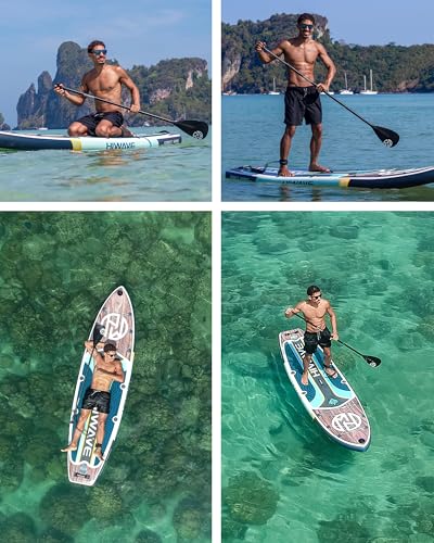 11' Inflatable Paddle Board, 350lbs Capicity, Pet-Friendly