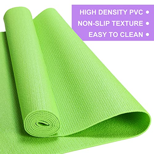 Funtery 16 Pcs Thick Yoga Mat Set, Non-Slip