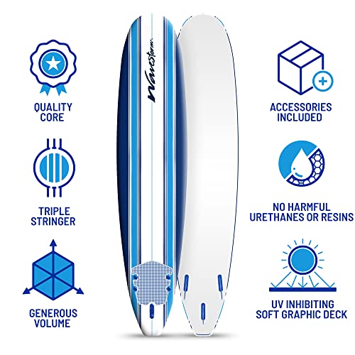9ft Wave Storm Foam Surfboard Set for All Levels