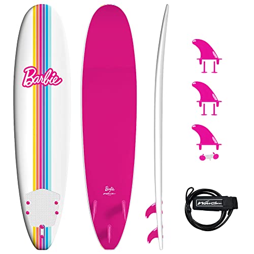 Barbie™ Signature 8ft Surfboard with Accessories, Foam Construction