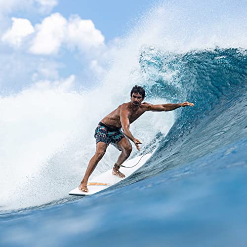 TAHE 7'6 Mini Longboard Surfboard, Yellow