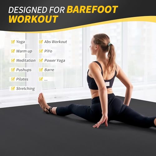 CAMBIVO Premium Large Yoga Mat - Non-Slip Exercise