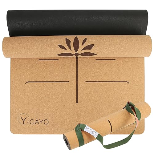 Eco-Friendly Cork Yoga Mat | Extra Support, Alignment Guidance
