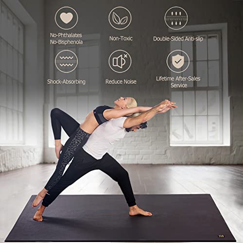 Large Non-Slip Yoga Mat for Pilates & Gym