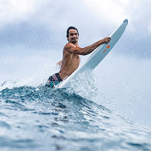 TAHE 7'6 Mini Longboard Surfboard, Yellow