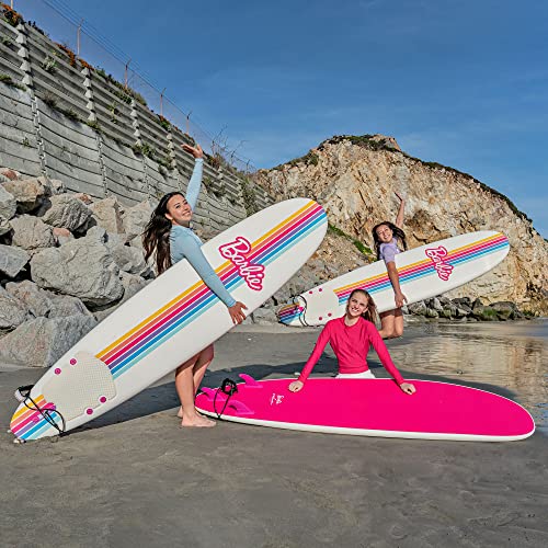 Barbie™ Signature 8ft Surfboard with Accessories, Foam Construction