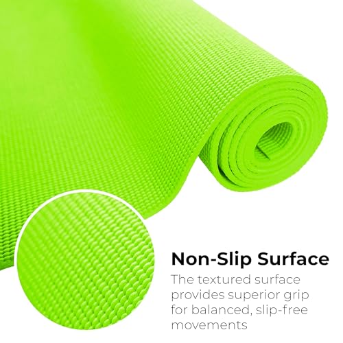 10-Pack Non Slip Yoga Mats, 68"x24", Wholesale