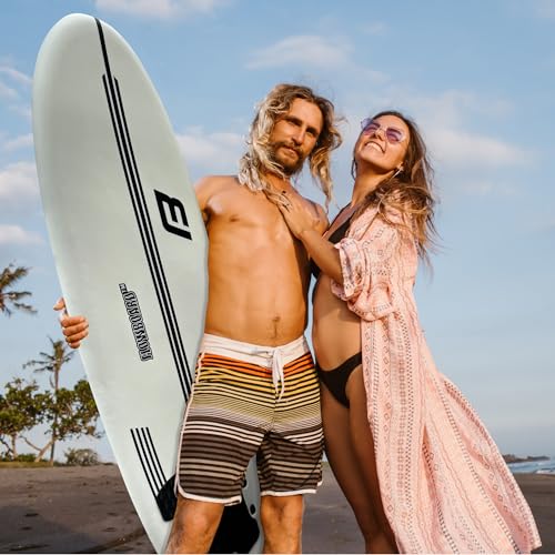 6' Softboard Surfboard with Fins, Leash, and Stringers