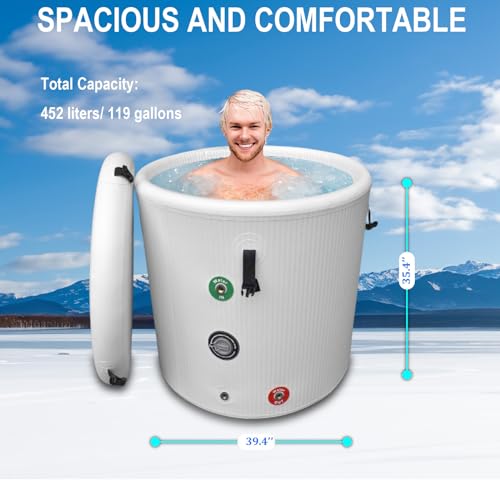 VIP Inflatable Ice Bath Tub with Ice Chiller