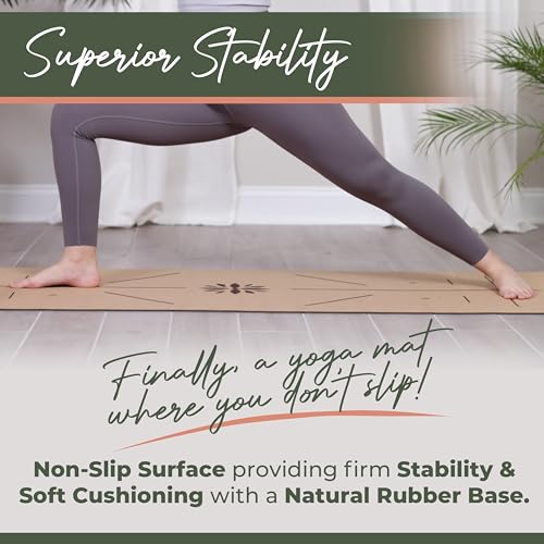 Eco-Friendly Cork Yoga Mat | Extra Support, Alignment Guidance