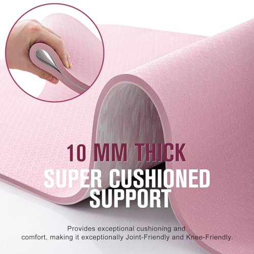 UMINEUX Extra Thick Non Slip Yoga Mat Set