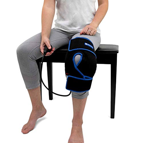 Knee Ice Wrap with Compression and Gel Packs