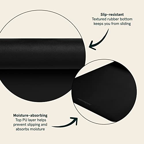 Retrospec Laguna Yoga Mat - Thick Non-Slip Exercise