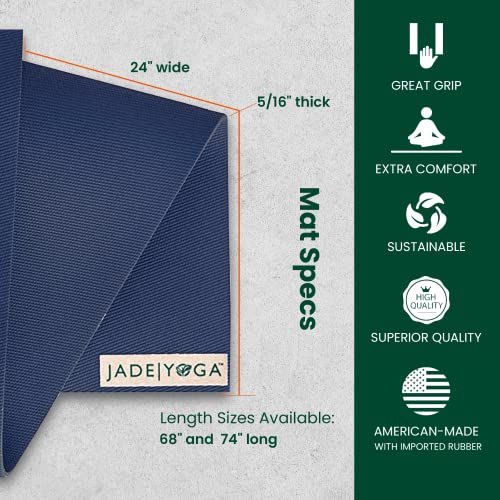Luxurious Jade Fusion Yoga Mat, Sturdy & Comfortable