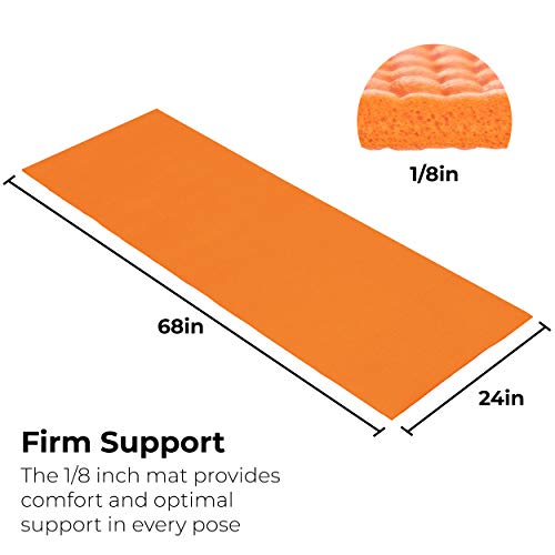 20-Pack Non-Slip Yoga Mats for Fitness and Stretching