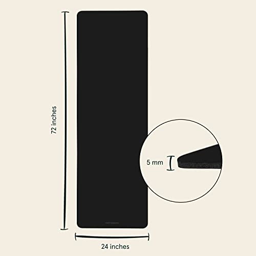 Retrospec Laguna Yoga Mat - Thick Non-Slip Exercise