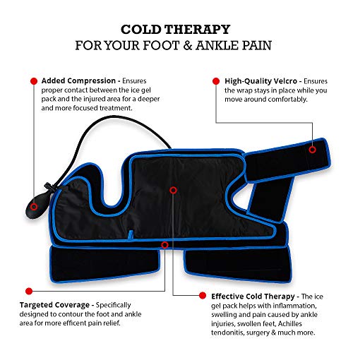 SimplyJnJ Foot & Ankle Ice Pack Wrap